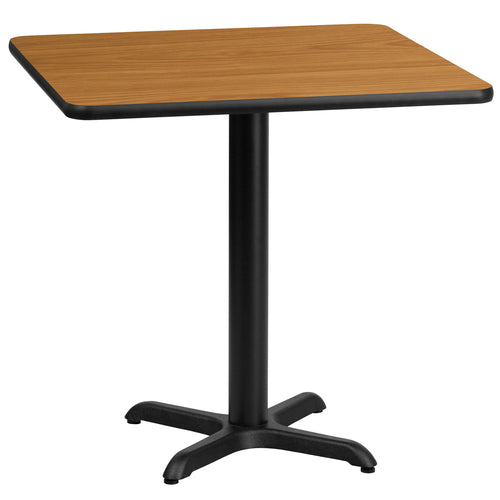 Flash Furniture XU-NATTB-3030-T2222-GG Dining Table