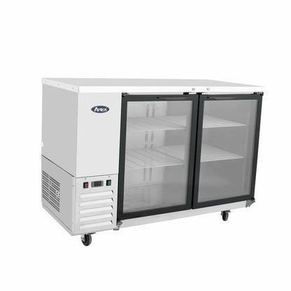 Atosa MBB48GGR 48" Glass Door Back Bar Cooler