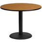Flash Furniture XU-RD-42-NATTB-TR24-GG Dining Table