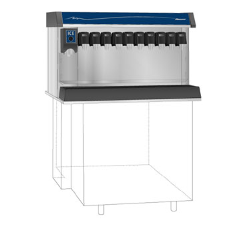 Follett VU300B8RL 40 7/8" In-Counter Soda Ice & Beverage Dispenser