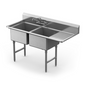 Winholt WS2T2424RD24 74" Compartment Sink