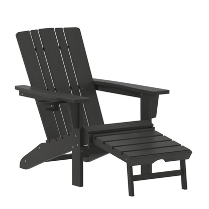 Flash Furniture LE-HMP-1045-110-BK-GG 29 3/4" Patio Lounge Seating