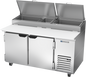 Beverage-Air DP60HC 60" 2 Doors Pizza Prep Table