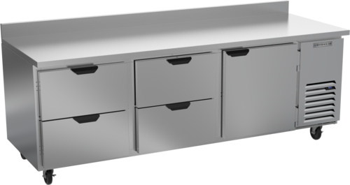 Beverage-Air WTRD93AHC-4 93" 1 Door Worktop Refrigerator