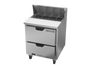 Beverage-Air SPED27HC-B 27" 2 Drawer 9 Pan Sandwich / Salad Prep Table