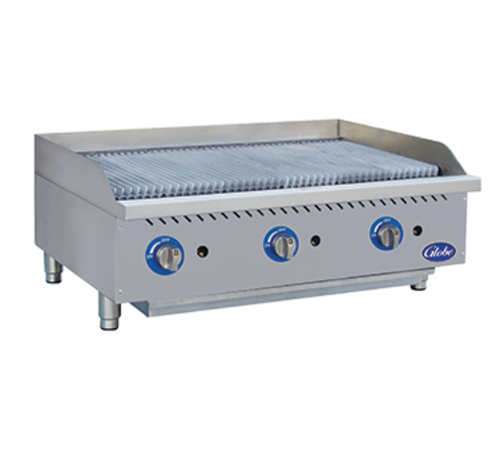 Globe GCB36G-CR 30" Gas Countertop Charbroiler