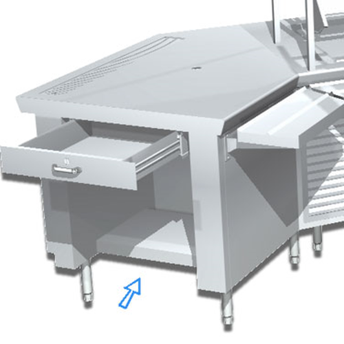 La Rosa L-90185-A 24" Cash Register Stand