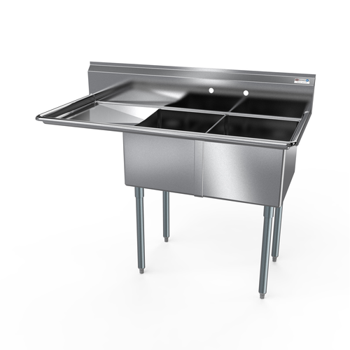 NBR 2SG-181812L18 56 1/2" Compartment Sink
