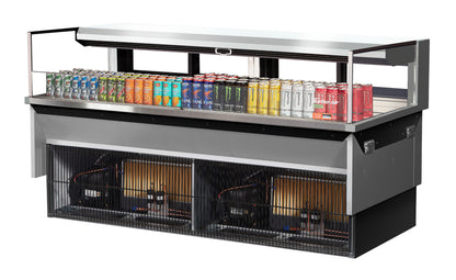 Turbo Air TOM-72L-UFD-S-1SI-N 71 7/8" Refrigerated Display Case