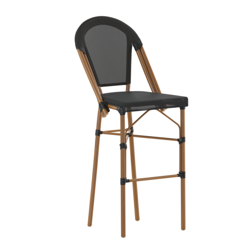 Flash Furniture SDA-AD642107-BS-BK-NAT-GG 18 1/2" Patio Barstool