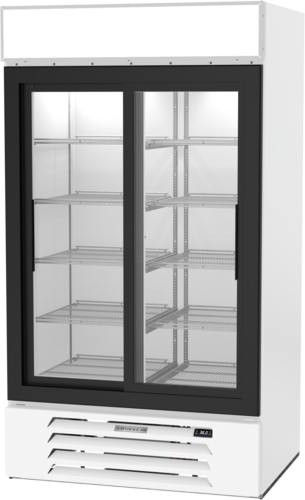 Beverage-Air MMR38HC-1-W 43 1/2" 2 Section Refrigerated Merchandiser