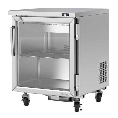 Turbo Air PUR-28-G-N(-L) 27 1/2" Glass Door Undercounter Refrigerator