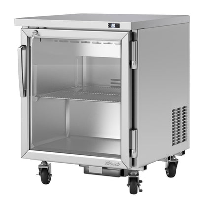 Turbo Air PUR-28-G-N(-L) 27 1/2" Glass Door Undercounter Refrigerator