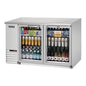 Everest EBB59G-SS 57 3/4" Glass Door Back Bar Cooler