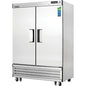 Everest EBF2 54 1/8" 2 Section Solid Door Reach-In Freezer