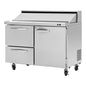 Turbo Air PST-48-D2R(L)-N 48 1/4" 1 Door 12 Pan Sandwich / Salad Prep Table