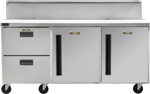 Traulsen CLPT-7220-DW-DRR 72 1/2" 24 Pan Sandwich / Salad Prep Table