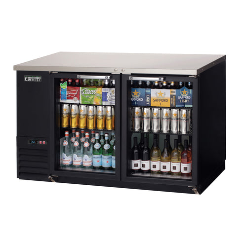 Everest EBB59G-24 57 3/4" Glass Door Back Bar Cooler