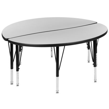 Flash Furniture XU-GRP-A48-HCIRC-GY-T-P-GG 47 1/2" Dining Table