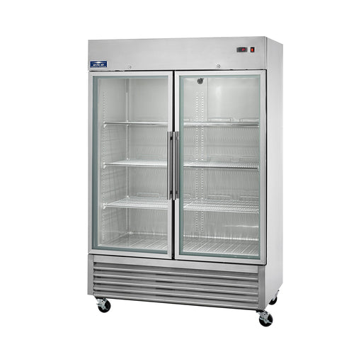 Arctic Air AGR49 54" 2 Section Glass Door Reach-In Refrigerator