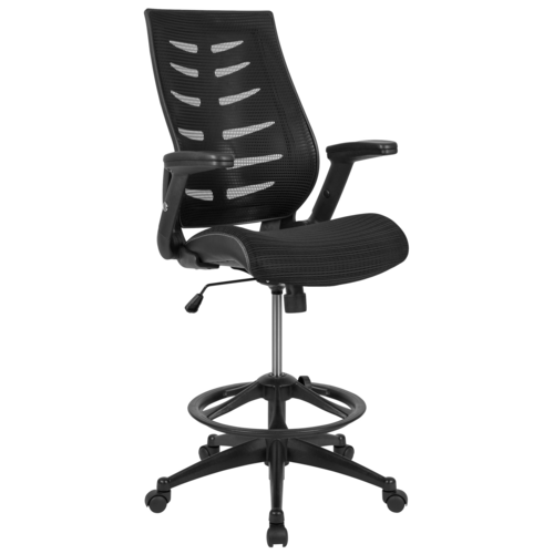 Flash Furniture BL-ZP-809D-BK-GG 28" Dining Chair