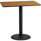 Flash Furniture XU-NATTB-3048-TR24B-GG Dining Table