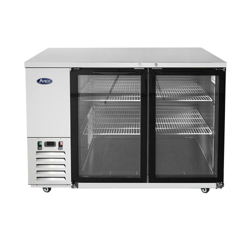 Atosa MBB59GGR 57 3/4" Glass Door Back Bar Cooler