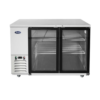 Atosa MBB59GGR 57 3/4" Glass Door Back Bar Cooler