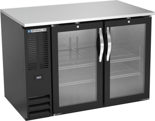 Beverage-Air BB48HC-FG-B 48" Glass Door Back Bar Cooler
