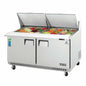 Everest EPBWR2 59 1/8" 2 Doors 24 Pan Mega Top Sandwich / Salad Prep Table