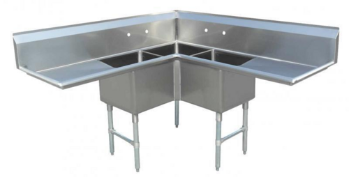 Omcan 43073 57" Compartment Sink