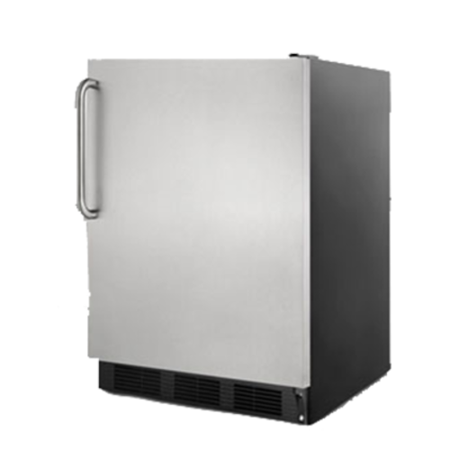 Summit FF7BKSSTB 23 5/8" Solid Door Undercounter Refrigerator