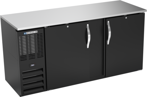 Beverage-Air BBN68HC-F-B 68" Solid Door Back Bar Cooler
