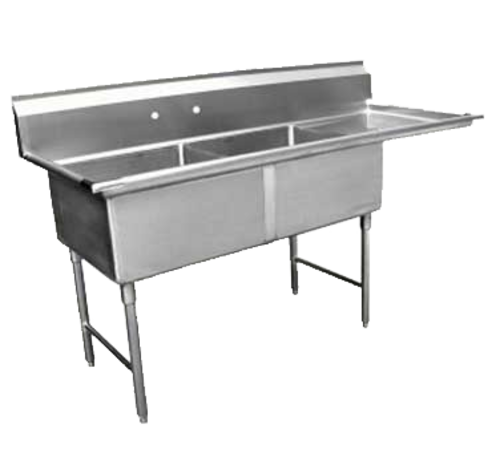 GSW SE18182R 57 1/4" Compartment Sink