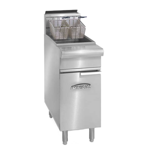 Imperial IRF-50 15 1/2" 50 lb Gas Floor Fryer