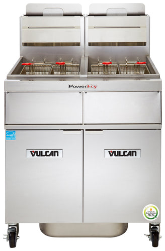 Vulcan 2TR85AF 42" (2) 85 lb Gas Fryer Battery