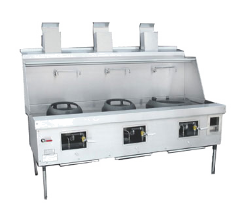 Town YF-3-SS 86" Gas Wok Range