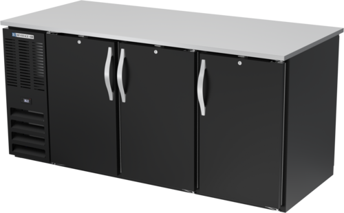 Beverage-Air BB72HC-F-PT-B 72" Solid Door Back Bar Cooler