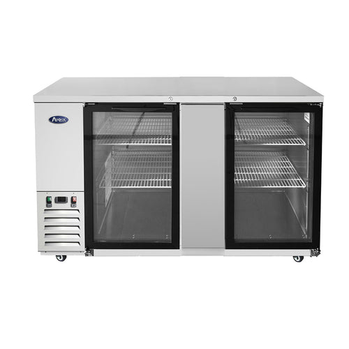 Atosa MBB69GGR 68" Glass Door Back Bar Cooler