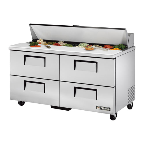 True TSSU-60-16D-4-HC 60 3/8" 4 Drawer 16 Pan Sandwich / Salad Prep Table