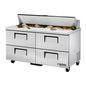 True TSSU-60-16D-4-HC 60 3/8" 4 Drawer 16 Pan Sandwich / Salad Prep Table