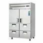 Everest ESR2D4 49 5/8" 2 Section Solid Door Reach-In Refrigerator