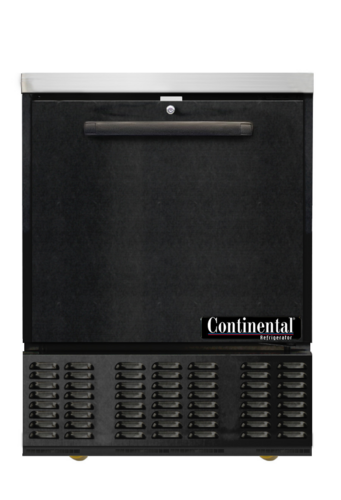 Continental Refrigerator UCF24N-B 24" Solid Door Back Bar Cooler