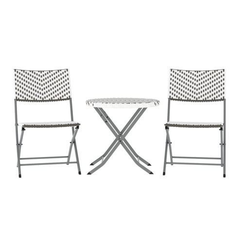 Flash Furniture FV-FWA085-GRYWHT-GRY-GG 14 1/4" Patio Dining Set