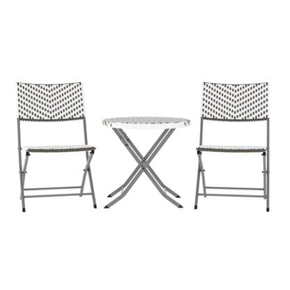 Flash Furniture FV-FWA085-GRYWHT-GRY-GG 14 1/4" Patio Dining Set