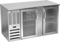 Beverage-Air BB58HC-G-S 58" Glass Door Back Bar Cooler