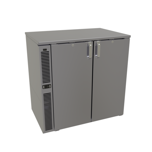 Glastender C1SB36 36" Solid Door Back Bar Cooler