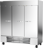 Beverage-Air HBRF72HC-1-B 75" 3 Section Solid Door Reach-In Refrigerator Freezer