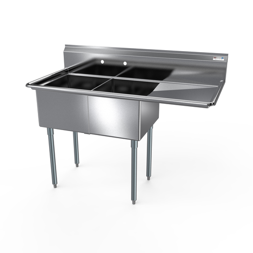 NBR 2SG-181812R18 56 1/2" Compartment Sink