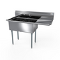 NBR 2SG-181812R18 56 1/2" Compartment Sink